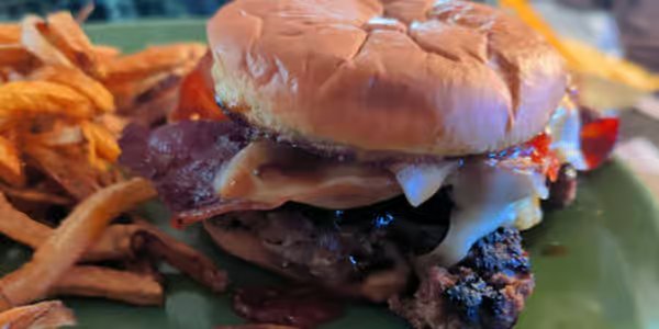 Spicy Bourbon Bacon Burger